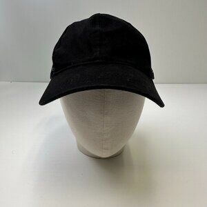 Black Hat Men Strap Back Adjustable Blank Unbranded Run Gym Hip Hype Core Cap